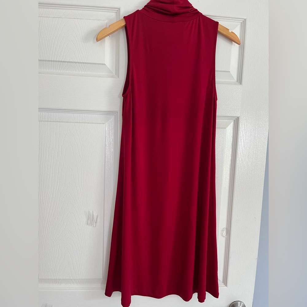 🌷Julie Brown dress Burgundy color turtleneck - Picture 5 of 9